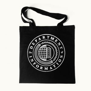 Department of Information insignia tote bag (white on black)