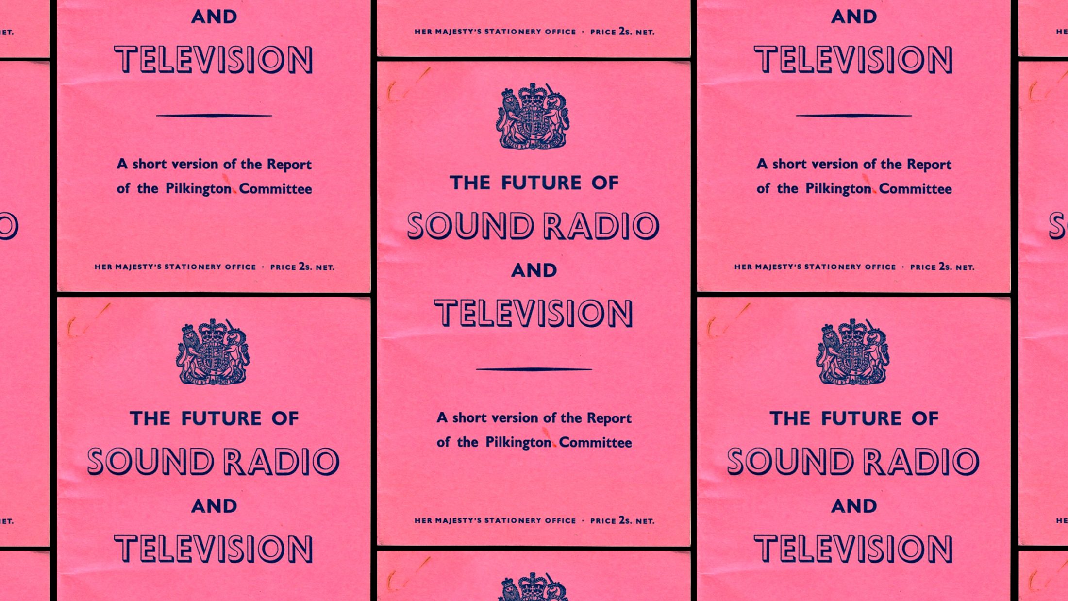 Cover of The Pilkington Report from Her Majesty's Stationery Office circa 1962