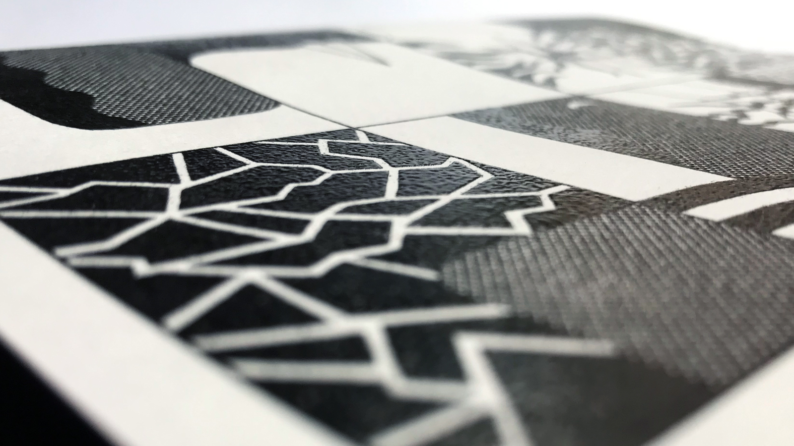 The cover of MY BODY FEELS AMAZING is a demonstration of raised ink from a thermographic printing method