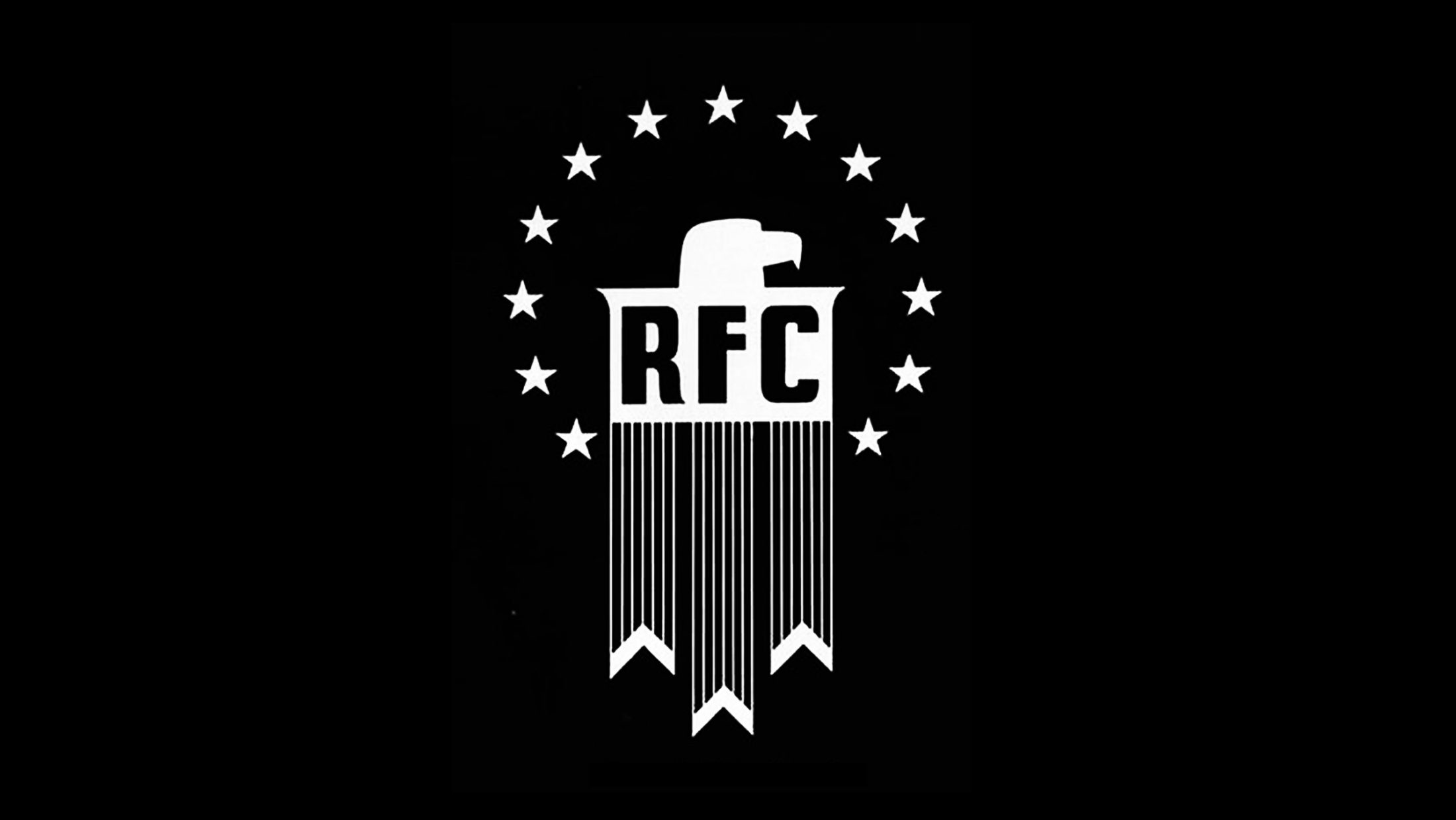 The Reconstruction Finance Corporation (RFC) logo somehow manages to be eagle-centric, authoritarian, and vaguely Native-culture-appropriating all at once.