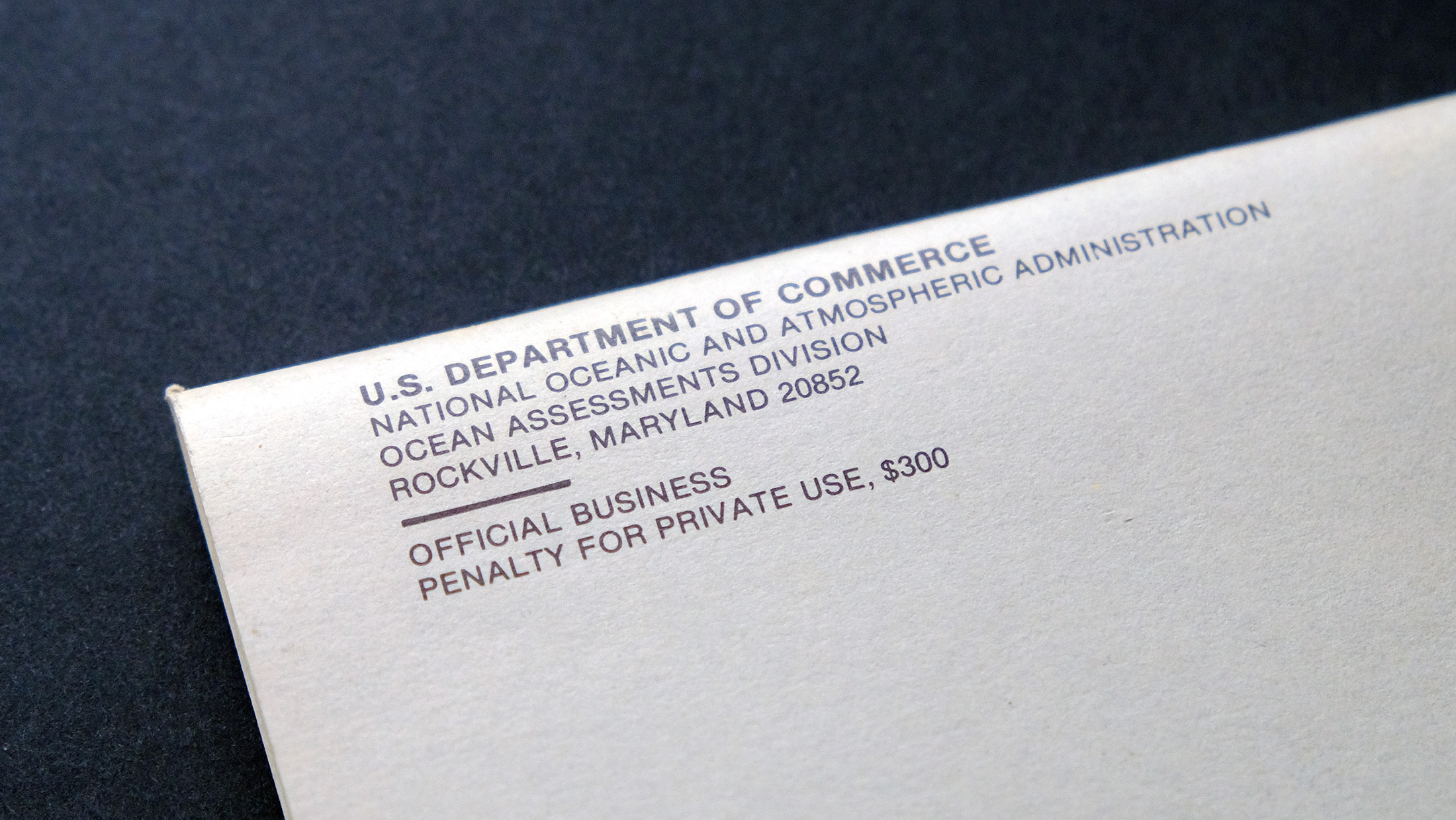Back of Report to the Congress on Ocean Pollution, Monitoring, and Research: October 1983 through September 1984