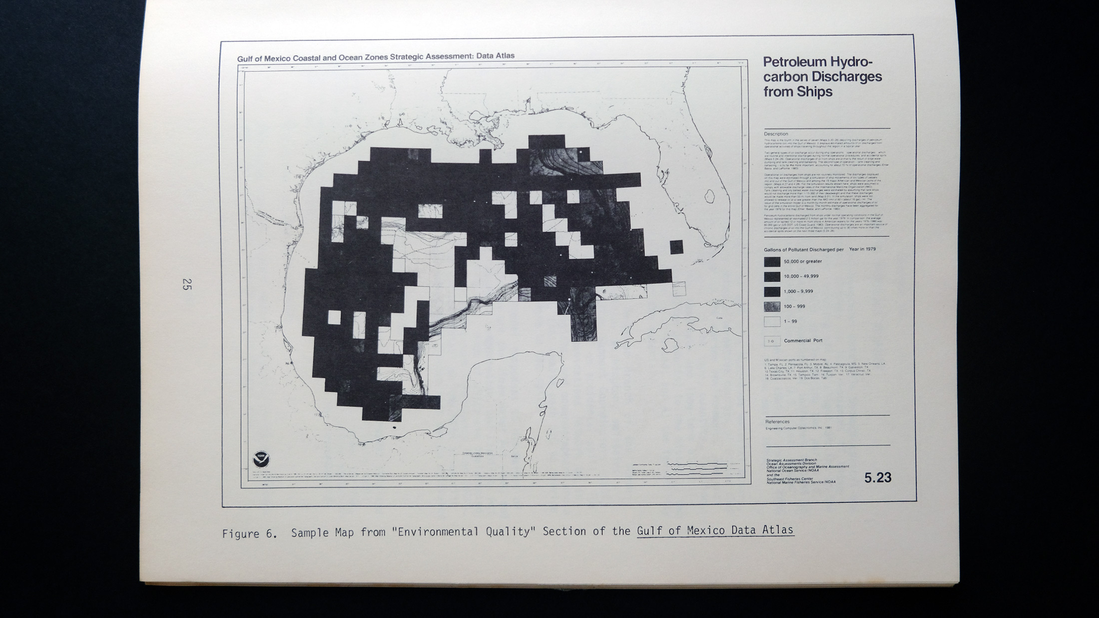 Detail of map in Report to the Congress on Ocean Pollution, Monitoring, and Research: October 1983 through September 1984